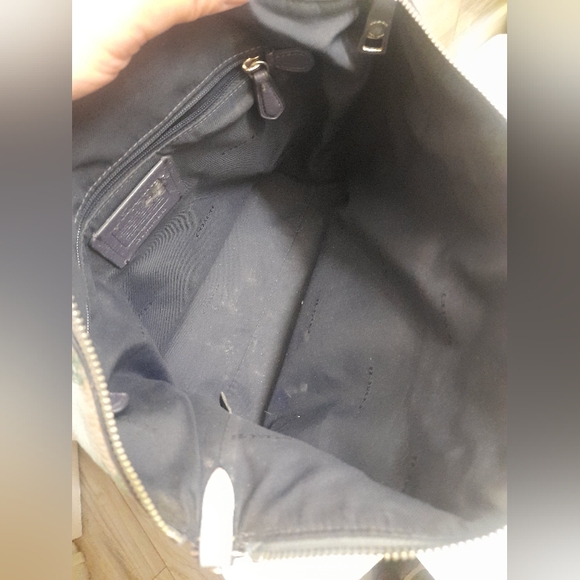 Coach Floral Meadow Print Blue Crossbody Hand Bag - Picture 8 of 12